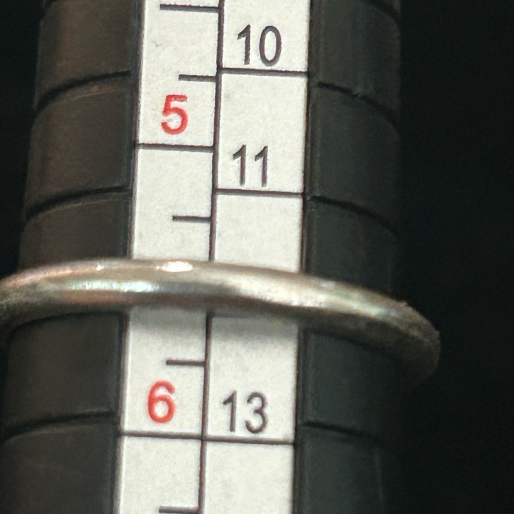 Uncas Silver Ring With Clear Solitaire Stone - image 5